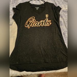 SF GIANTS WOMEN XXL TEE with Gold glitter on black t